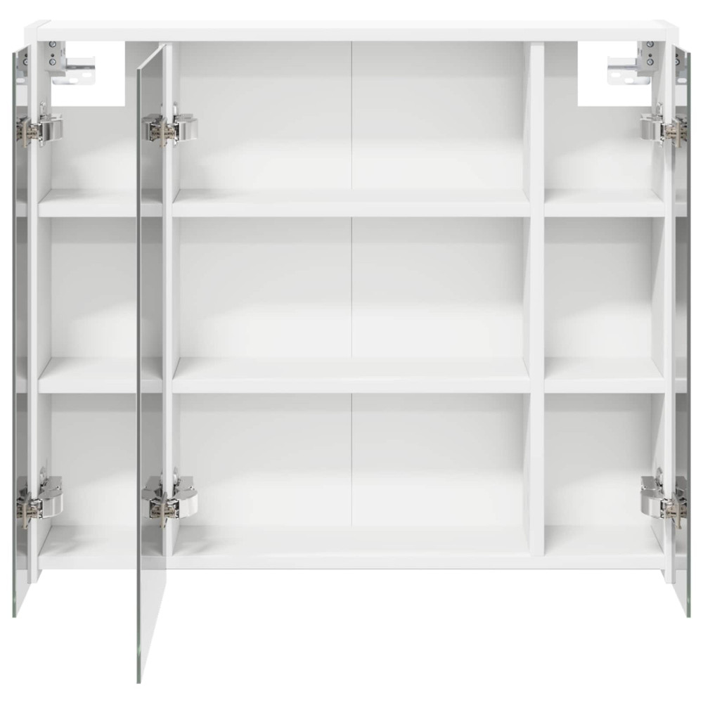Produktbild för Badrumsspegelskåp för Vit 73,5 x 16 x 62,5 cm Konstruerat trä