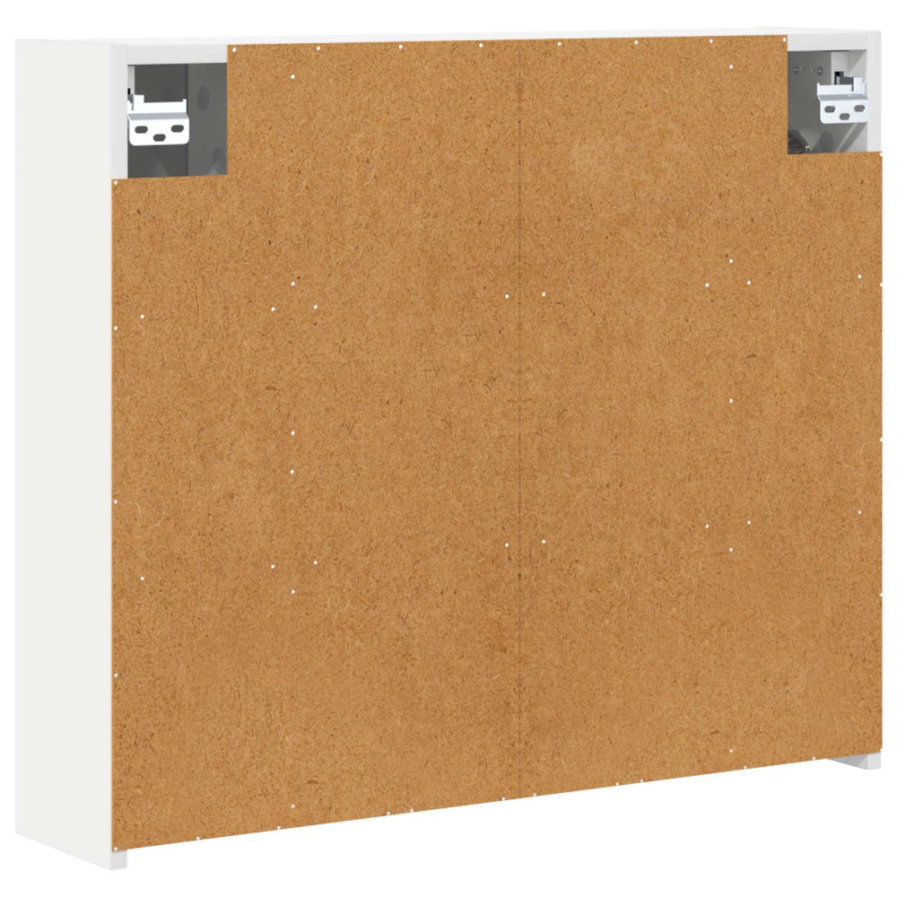 Produktbild för Badrumsspegelskåp för Vit 73,5 x 16 x 62,5 cm Konstruerat trä