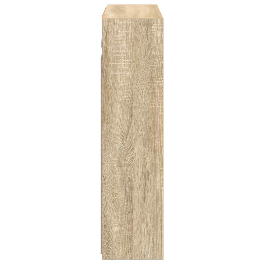 Produktbild för Badrumsspegelskåp Sonoma-ek 73,5 x 16 x 62,5 cm Konstruerat trä