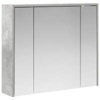 Produktbild för Badrumsspegelskåp Betonggrå 73,5 x 16 x 62,5 cm Konstruerat trä