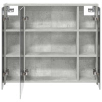 Produktbild för Badrumsspegelskåp Betonggrå 73,5 x 16 x 62,5 cm Konstruerat trä
