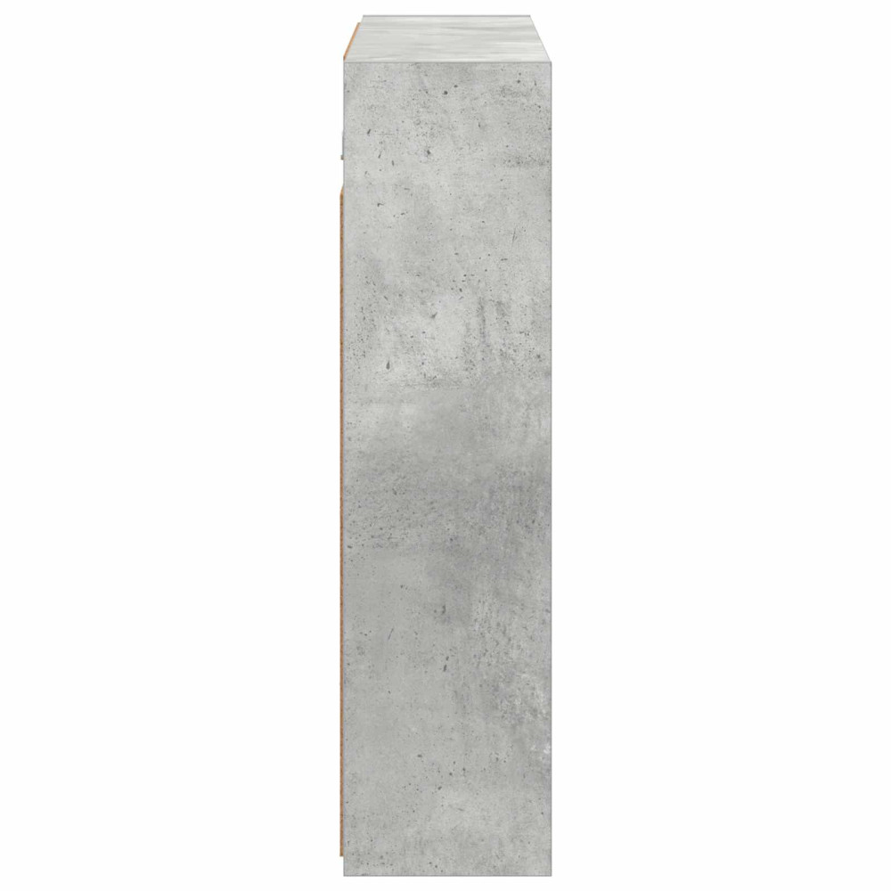 Produktbild för Badrumsspegelskåp Betonggrå 73,5 x 16 x 62,5 cm Konstruerat trä