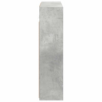 Produktbild för Badrumsspegelskåp Betonggrå 73,5 x 16 x 62,5 cm Konstruerat trä