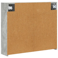 Produktbild för Badrumsspegelskåp Betonggrå 73,5 x 16 x 62,5 cm Konstruerat trä