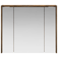 Produktbild för Badrumsspegelskåp Rökt ek 73,5 x 16 x 62,5 cm Konstruerat trä