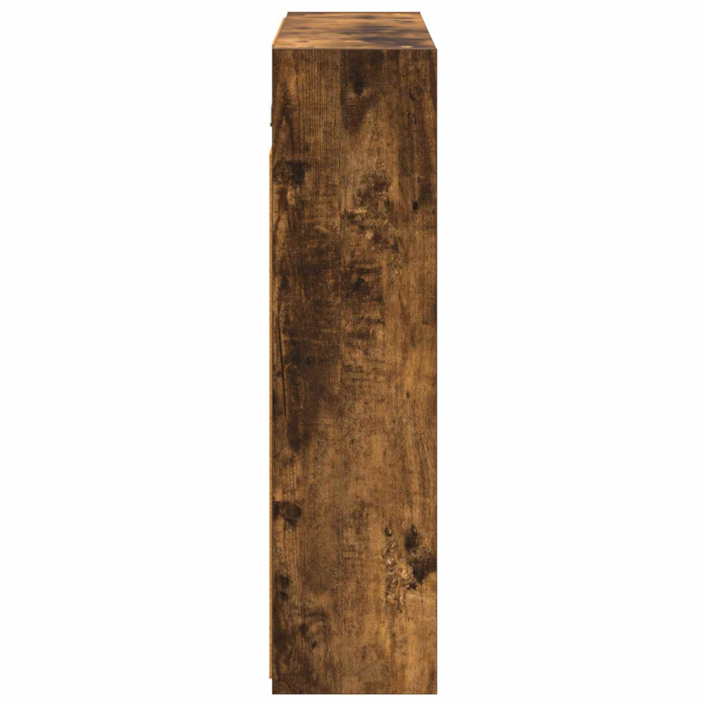 Produktbild för Badrumsspegelskåp Rökt ek 73,5 x 16 x 62,5 cm Konstruerat trä
