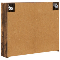 Produktbild för Badrumsspegelskåp Rökt ek 73,5 x 16 x 62,5 cm Konstruerat trä