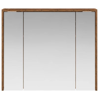 Produktbild för Badrumsspegelskåp Gammalt trä 73,5 x 16 x 62,5 cm