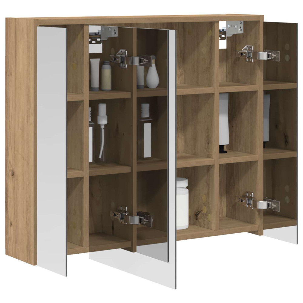 Produktbild för Badrumsspegelskåp Artisan Ek 73,5 x 16 x 62,5 cm