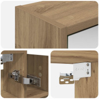 Produktbild för Badrumsspegelskåp Artisan Ek 73,5 x 16 x 62,5 cm