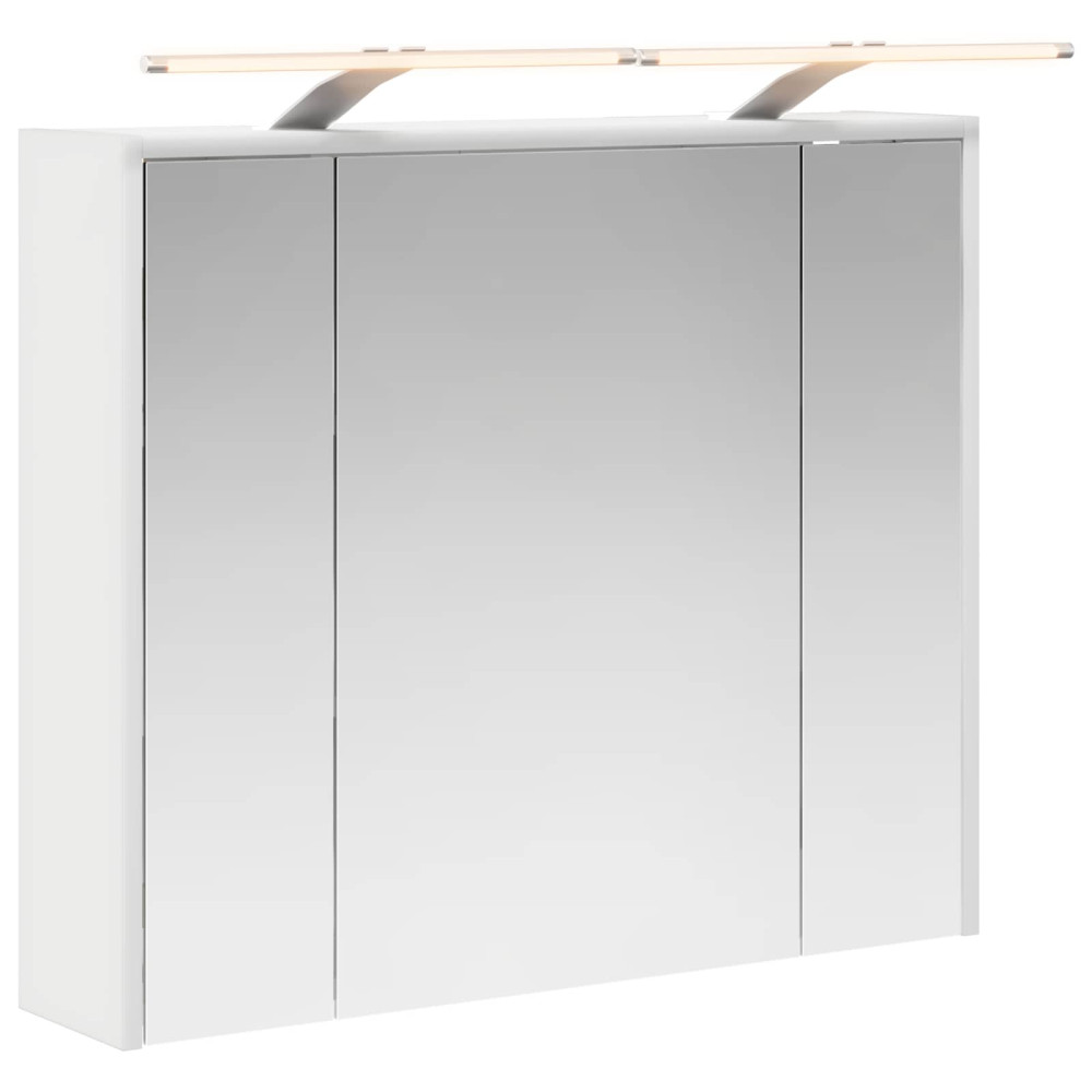 Produktbild för Badrumsspegelskåp för Vit 73,5 x 16 x 62,5 cm Konstruerat trä