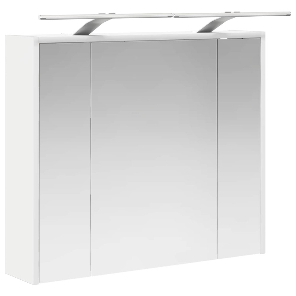 Produktbild för Badrumsspegelskåp för Vit 73,5 x 16 x 62,5 cm Konstruerat trä