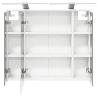 Produktbild för Badrumsspegelskåp för Vit 73,5 x 16 x 62,5 cm Konstruerat trä