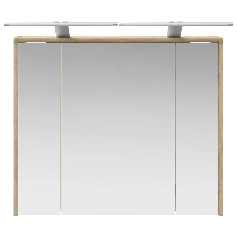 Produktbild för Badrumsspegelskåp Sonoma-ek 73,5 x 16 x 62,5 cm Konstruerat trä