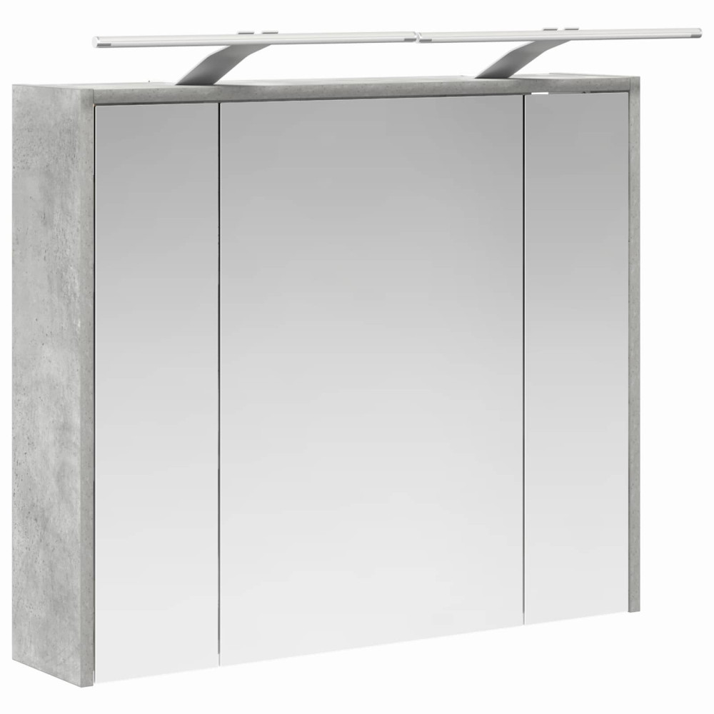 Produktbild för Badrumsspegelskåp Betonggrå 73,5 x 16 x 62,5 cm Konstruerat trä
