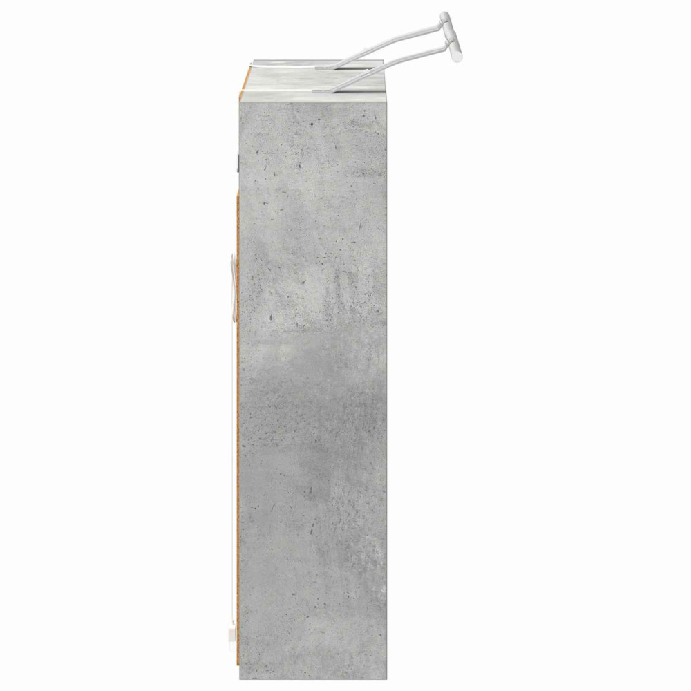 Produktbild för Badrumsspegelskåp Betonggrå 73,5 x 16 x 62,5 cm Konstruerat trä