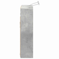 Produktbild för Badrumsspegelskåp Betonggrå 73,5 x 16 x 62,5 cm Konstruerat trä