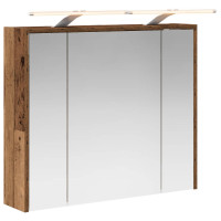 Produktbild för Badrumsspegelskåp Gammalt trä 73,5 x 16 x 62,5 cm