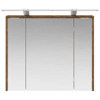 Produktbild för Badrumsspegelskåp Gammalt trä 73,5 x 16 x 62,5 cm