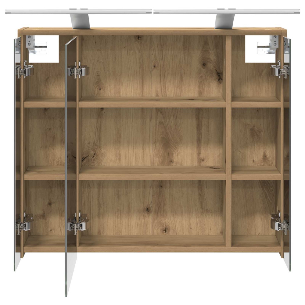 Produktbild för Badrumsspegelskåp Artisan Ek 73,5 x 16 x 62,5 cm