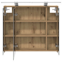 Produktbild för Badrumsspegelskåp Artisan Ek 73,5 x 16 x 62,5 cm