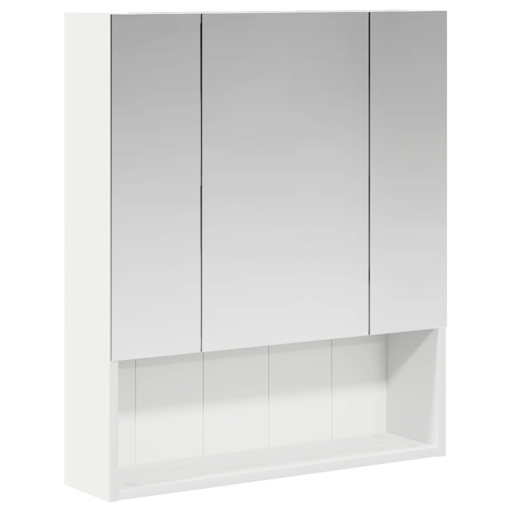 Produktbild för Badrumsspegelskåp Vit 60 x 14.5 x 70 cm Konstruerat trä