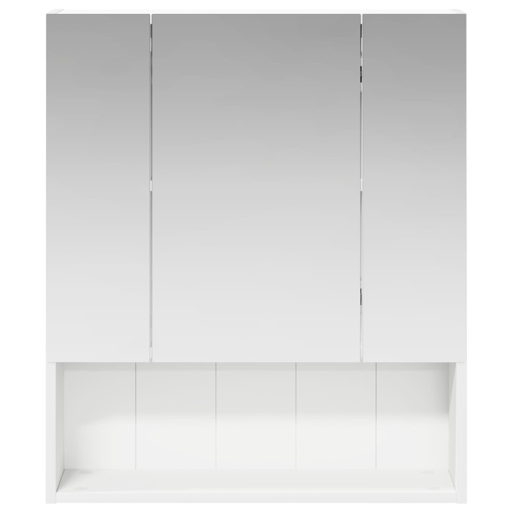 Produktbild för Badrumsspegelskåp Vit 60 x 14.5 x 70 cm Konstruerat trä