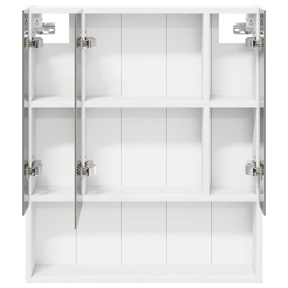 Produktbild för Badrumsspegelskåp Vit 60 x 14.5 x 70 cm Konstruerat trä