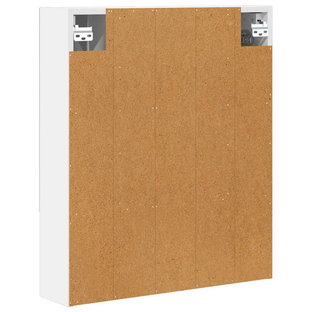 Produktbild för Badrumsspegelskåp Vit 60 x 14.5 x 70 cm Konstruerat trä