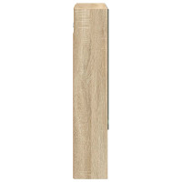 Produktbild för Badrumsspegelskåp Sonoma-ek 60 x 14.5 x 70 cm Konstruerat trä