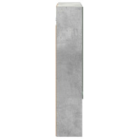 Produktbild för Badrumsspegelskåp Betonggrå 60 x 14.5 x 70 cm Konstruerat trä