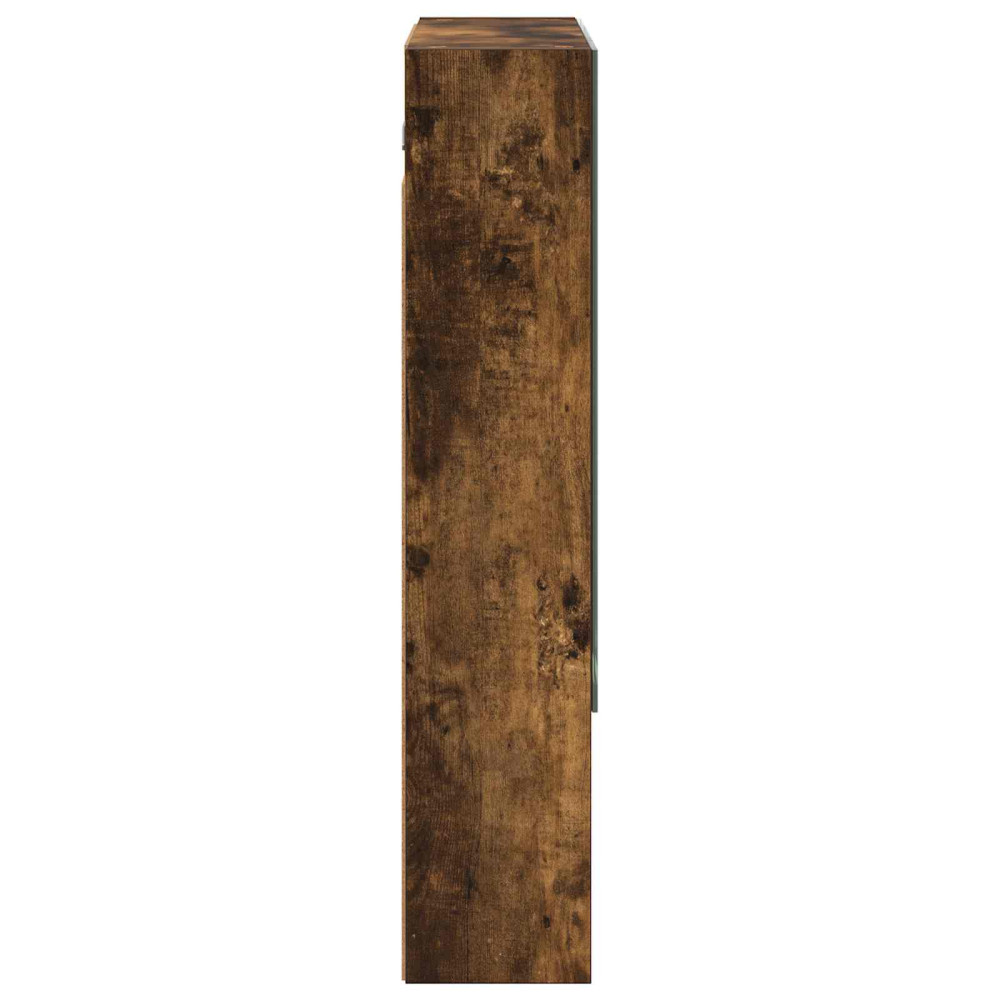Produktbild för Badrumsspegelskåp Rökt ek 60 x 14.5 x 70 cm Konstruerat trä