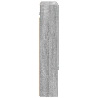 Produktbild för Badrumsspegelskåp Grå Sonoma 60 x 14.5 x 70 cm Konstruerat trä