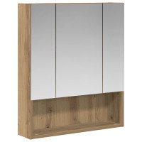 Produktbild för Badrumsspegelskåp Artisan Ek 60 x 14.5 x 70 cm Konstruerat trä