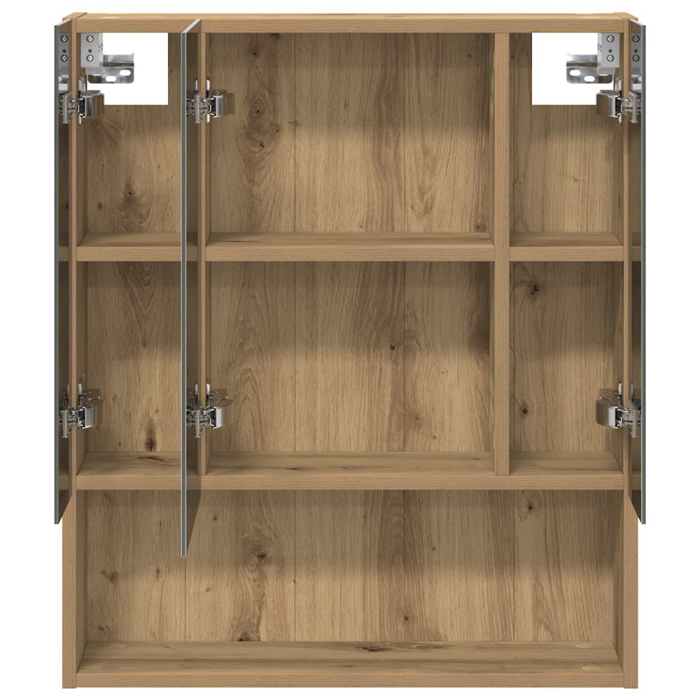 Produktbild för Badrumsspegelskåp Artisan Ek 60 x 14.5 x 70 cm Konstruerat trä
