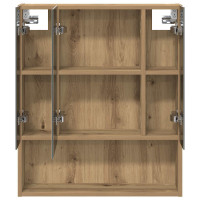 Produktbild för Badrumsspegelskåp Artisan Ek 60 x 14.5 x 70 cm Konstruerat trä