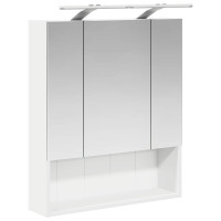 Produktbild för Badrumsspegelskåp Vit 60 x 14.5 x 70 cm Konstruerat trä