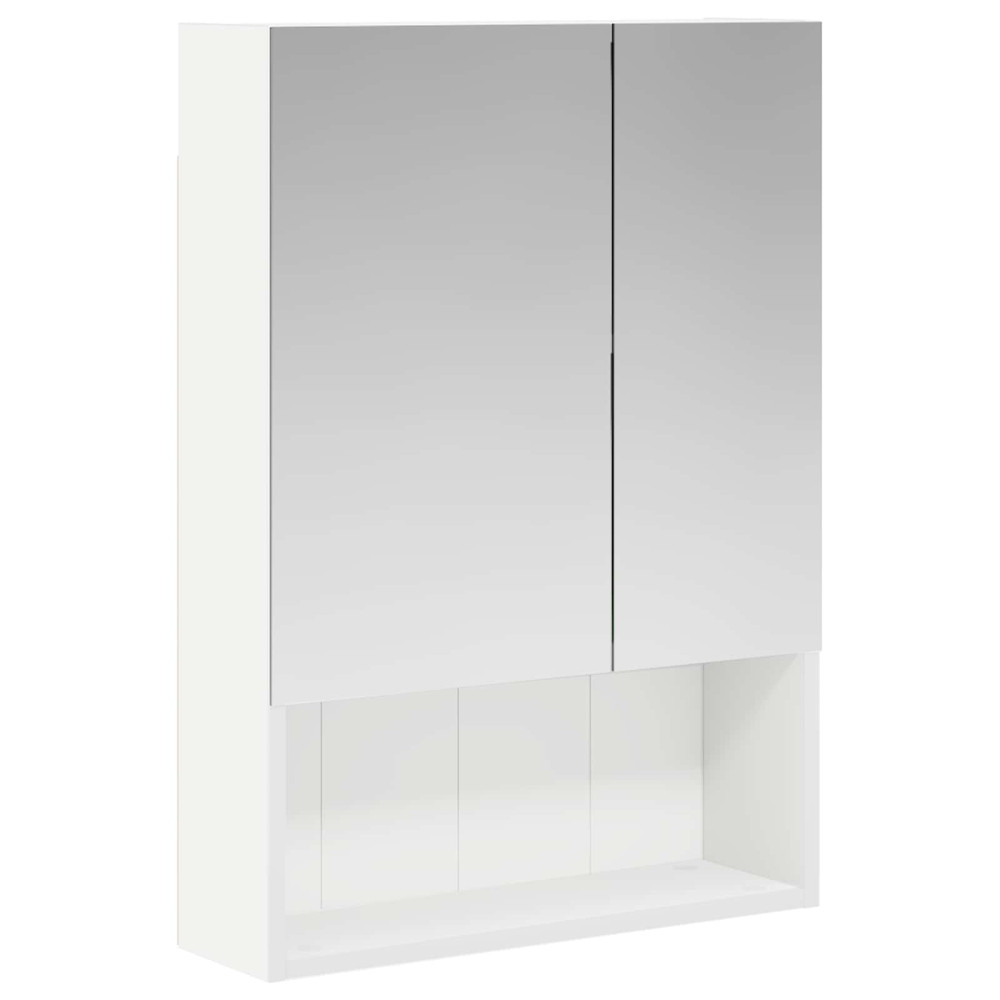 Produktbild för Badrumsspegelskåp Vit 50 x 14,5 x 70 cm Konstruerat trä
