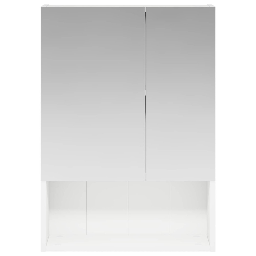 Produktbild för Badrumsspegelskåp Vit 50 x 14,5 x 70 cm Konstruerat trä