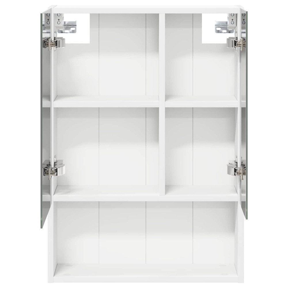 Produktbild för Badrumsspegelskåp Vit 50 x 14,5 x 70 cm Konstruerat trä