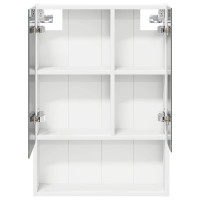 Produktbild för Badrumsspegelskåp Vit 50 x 14,5 x 70 cm Konstruerat trä