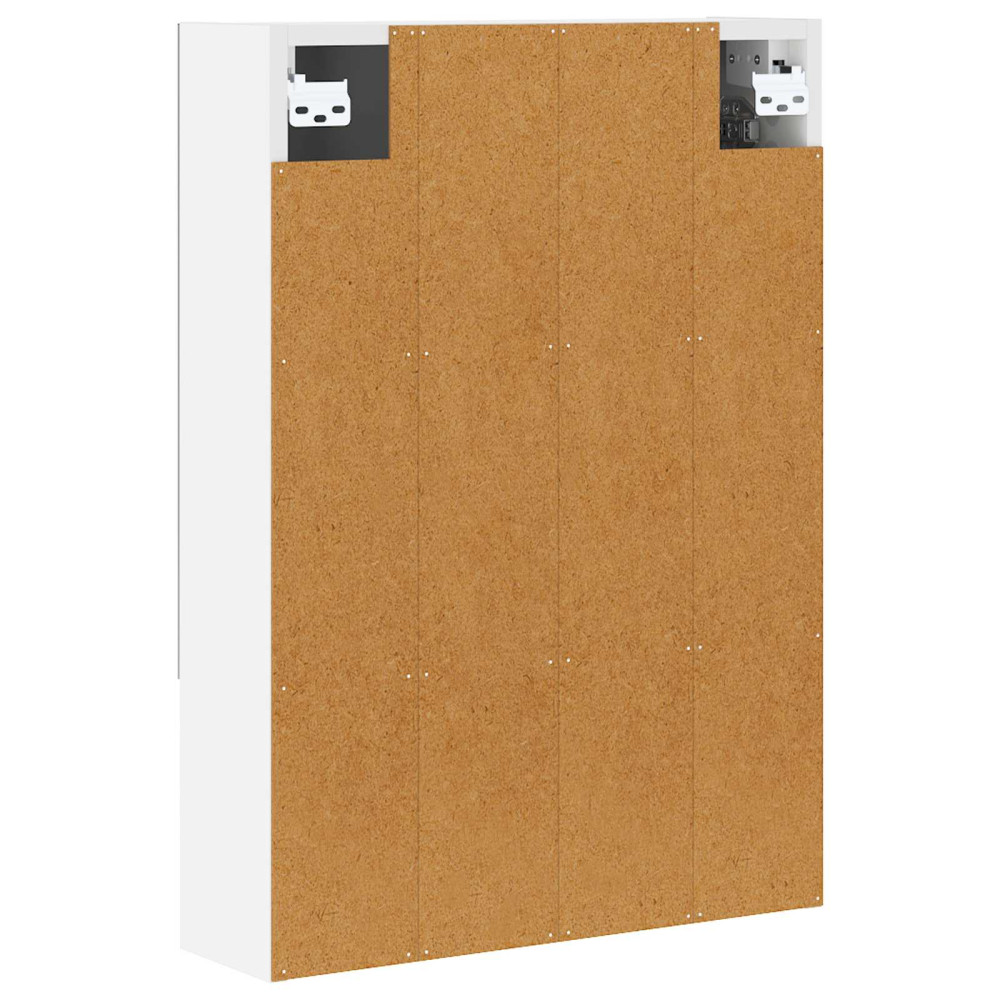 Produktbild för Badrumsspegelskåp Vit 50 x 14,5 x 70 cm Konstruerat trä