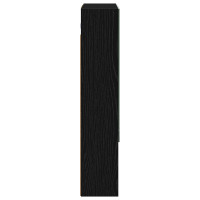 Produktbild för Badrumsspegelskåp Svart Ek 50 x 14,5 x 70 cm Konstruerat trä