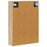 Produktbild för Badrumsspegelskåp Sonoma-ek 50 x 14,5 x 70 cm Konstruerat trä