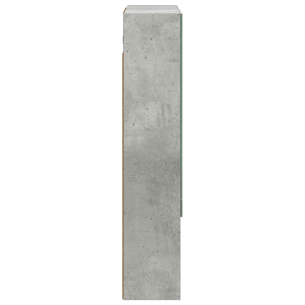 Produktbild för Badrumsspegelskåp Betonggrå 50 x 14,5 x 70 cm Konstruerat trä