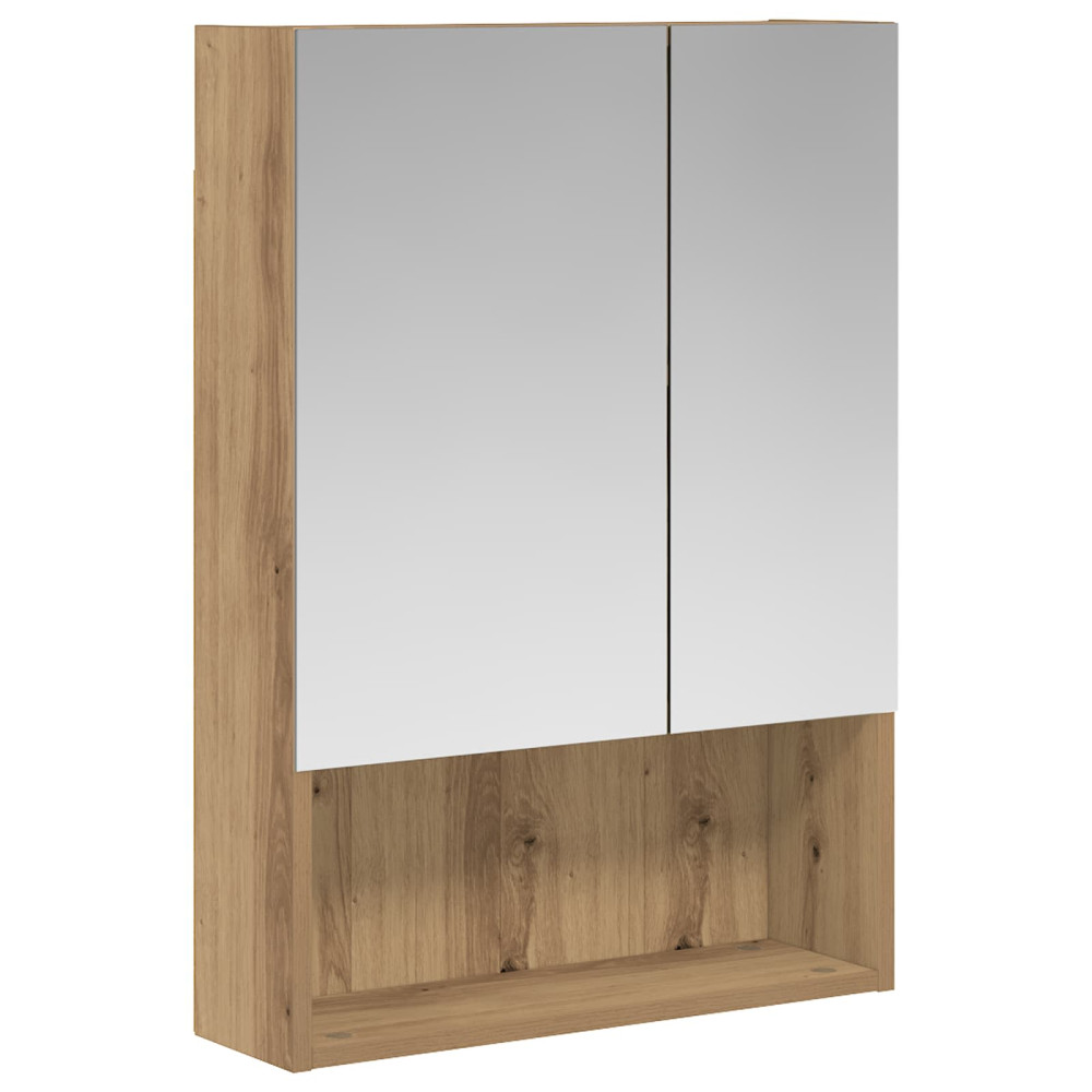 Produktbild för Badrumsspegelskåp Artisan Ek 50 x 14,5 x 70 cm Konstruerat trä