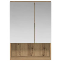 Produktbild för Badrumsspegelskåp Artisan Ek 50 x 14,5 x 70 cm Konstruerat trä
