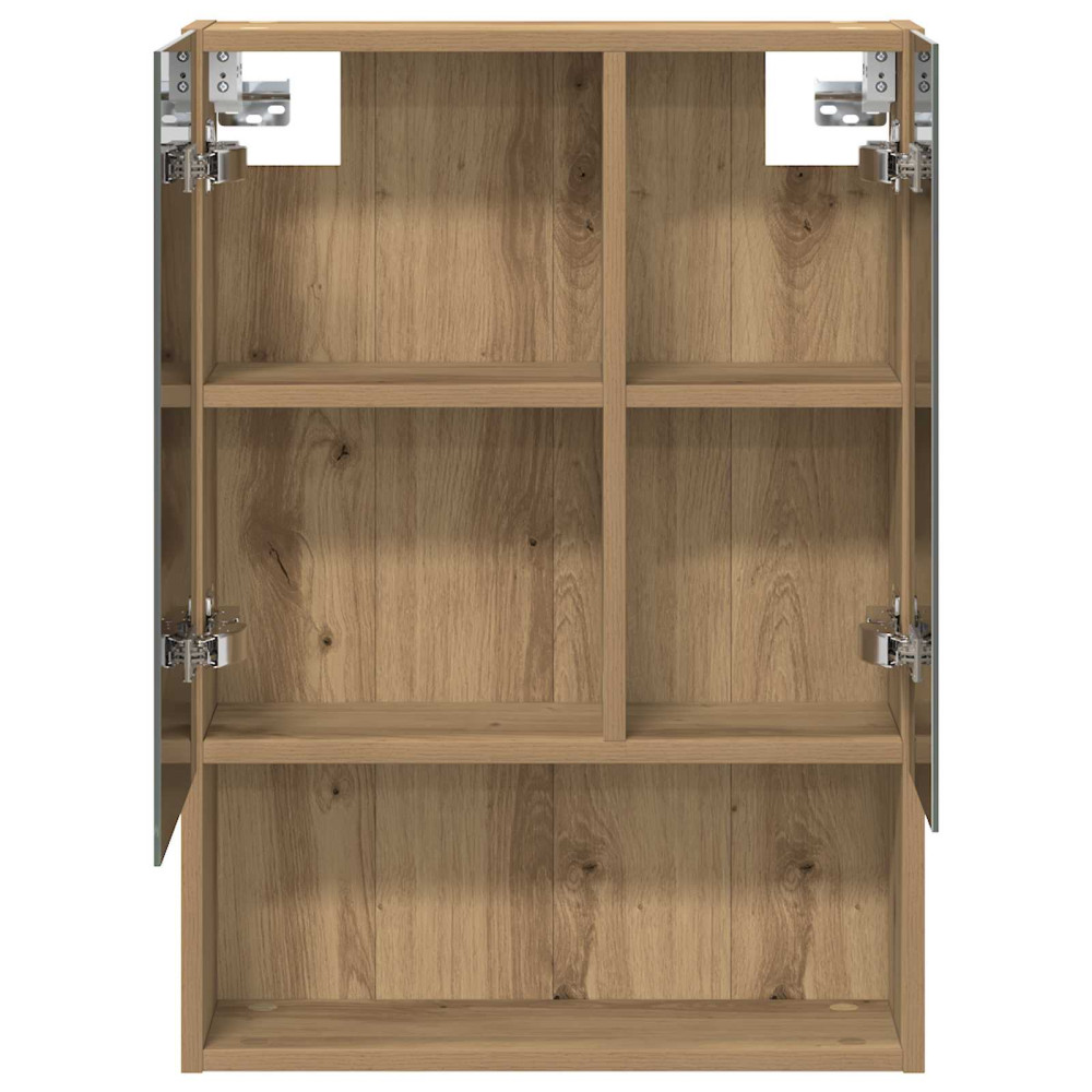 Produktbild för Badrumsspegelskåp Artisan Ek 50 x 14,5 x 70 cm Konstruerat trä