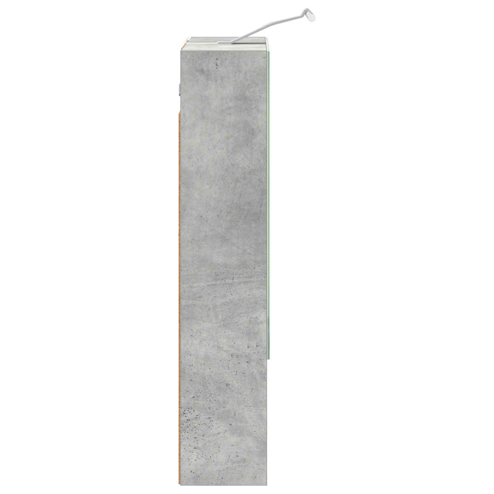 Produktbild för Badrumsspegelskåp Betonggrå 50 x 14,5 x 70 cm Konstruerat trä