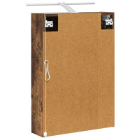 Produktbild för Badrumsspegelskåp Rökt ek 50 x 14,5 x 70 cm Konstruerat trä